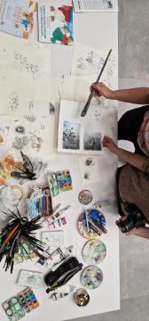 Odprtje razstave Kristine Krhin, foto Lapego (1)